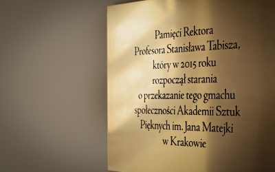 Tablica upamiętniająca prof. Stanisława Tabisza