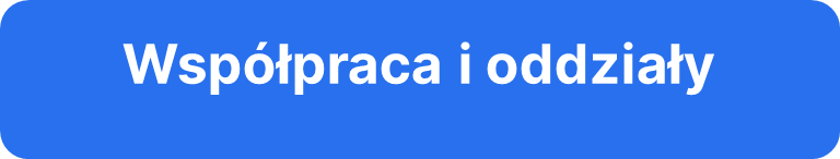 Grafika: na niebieskim tle biały tekst: współpraca i oddziały