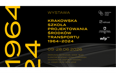 Wystawa KRAKOWSKA SZKOŁA PROJEKTOWANIA ŚRODKÓW TRANSPORTU 1964-2024