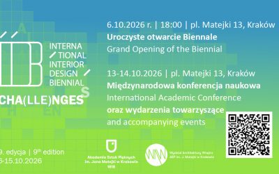 9. Międzynadorowe Biennale Architektury Wnętrz Cha(lle)nges Every change is a challenge. Każda zmiana to wyzwanie.